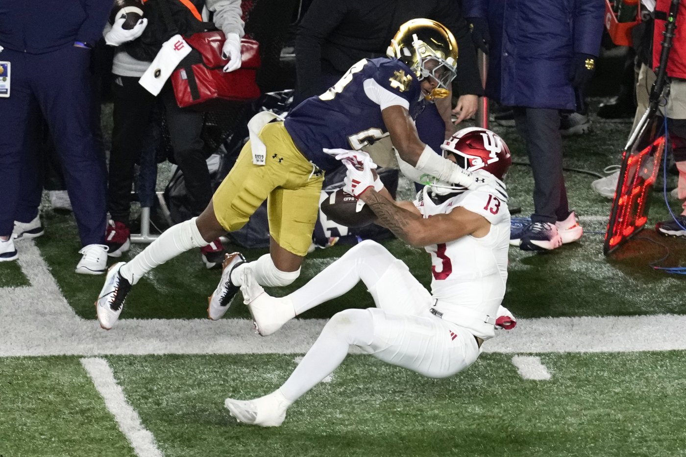 Notre Dame protects home field in new postseason era with 1st playoff win, 27-17 over Indiana | iNFOnews.ca Notre Dame protects home field in new postseason era with 1st playoff win, 27-17 over Indiana | iNFOnews.ca