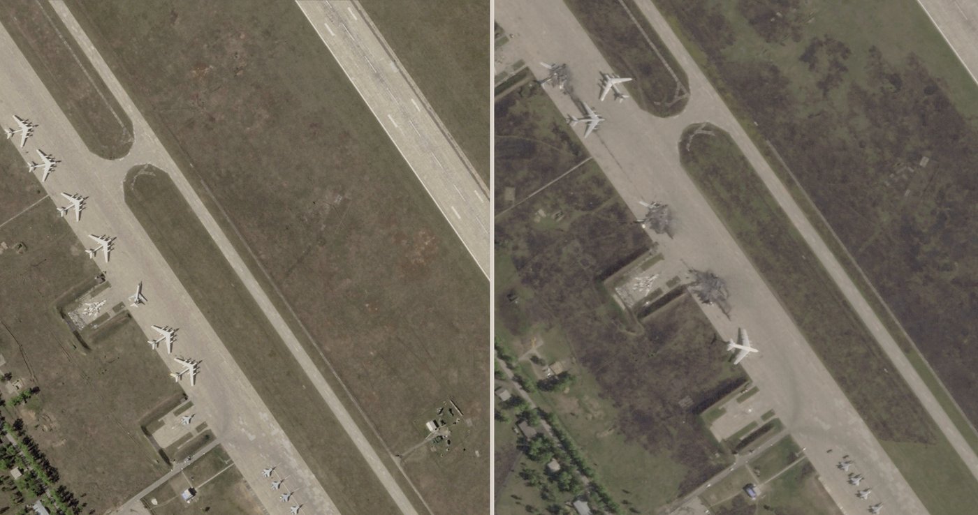 These satellite photos show Russian bombers Ukraine says it destroyed | iNFOnews.ca