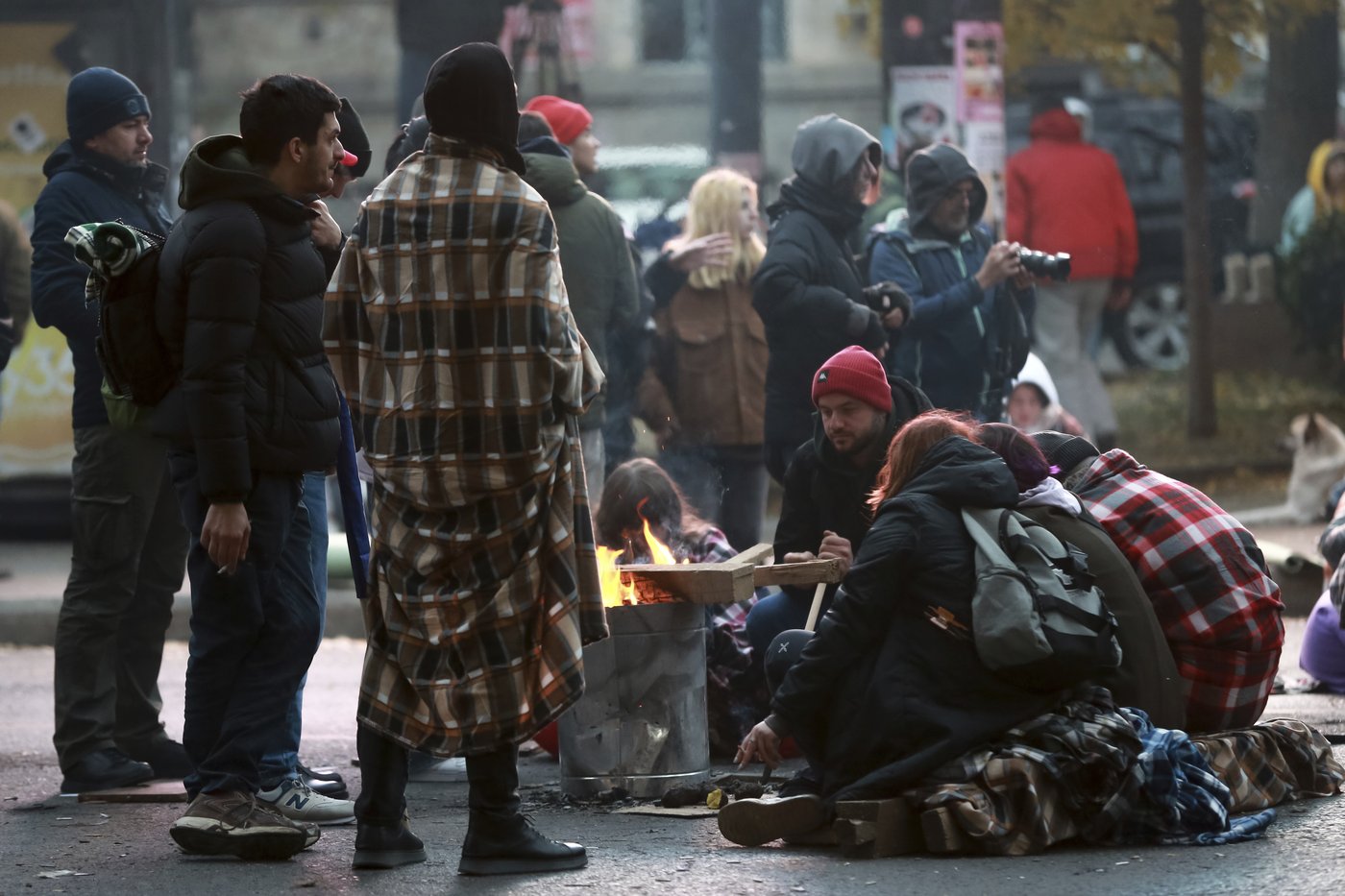 Protesters in Georgia's capital set up a tent camp on the main street and call for new elections | iNFOnews.ca Protesters in Georgia's capital set up a tent camp on the main street and call for new elections | iNFOnews.ca