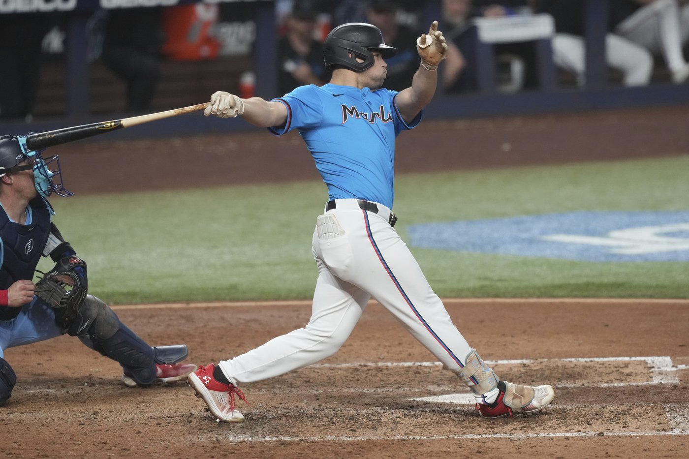 Marsee and Pérez lead Marlins to 5-3 win over Blue Jays | iNFOnews.ca