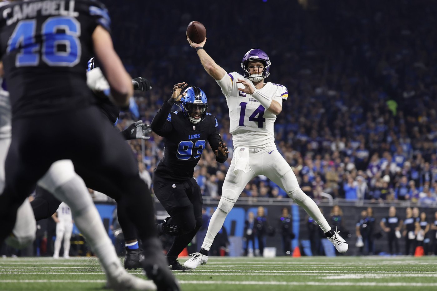 Lions beat Vikings 31-9, win NFC North and No. 1 seed, dropping division rivals to No. 5 | iNFOnews.ca Lions beat Vikings 31-9, win NFC North and No. 1 seed, dropping division rivals to No. 5 | iNFOnews.ca