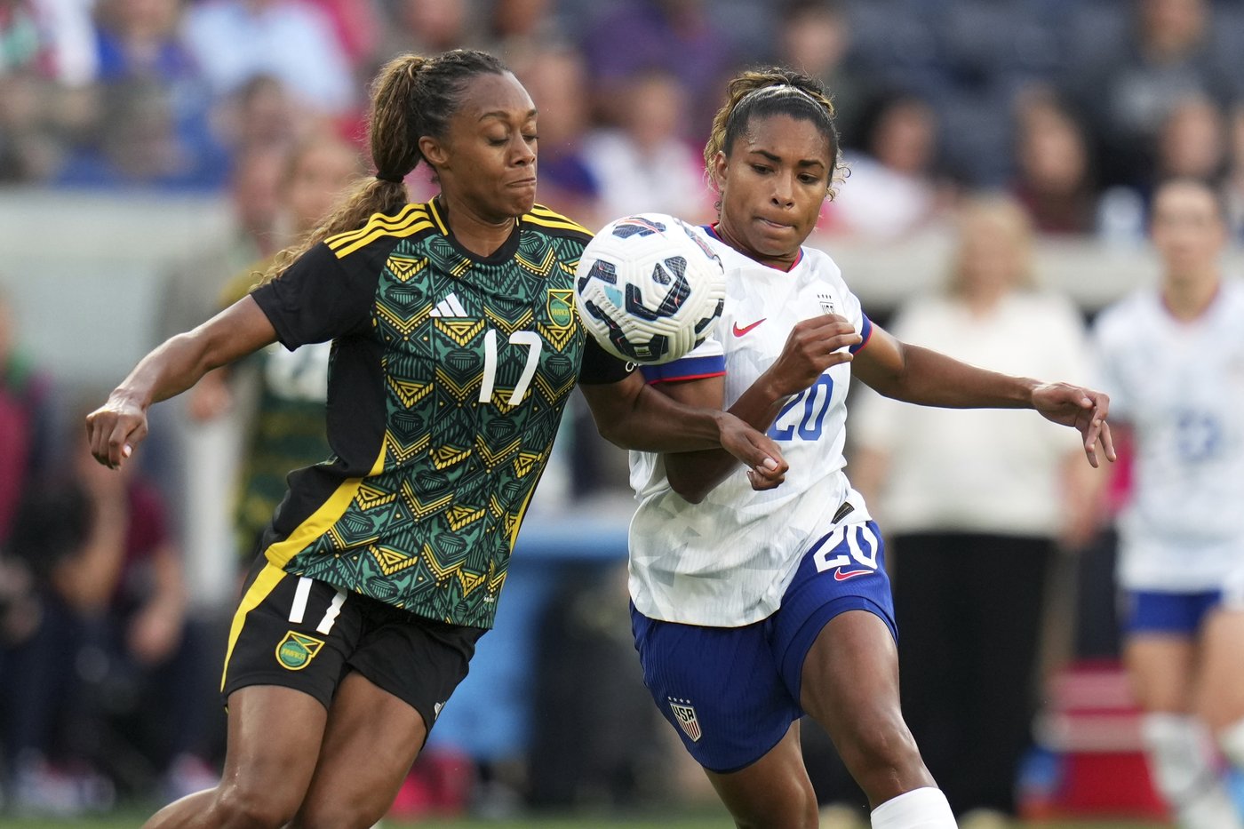 Sentnor and Biyendolo score 2 each and US women beat Jamaica 4-0 | iNFOnews.ca Sentnor and Biyendolo score 2 each and US women beat Jamaica 4-0 | iNFOnews.ca