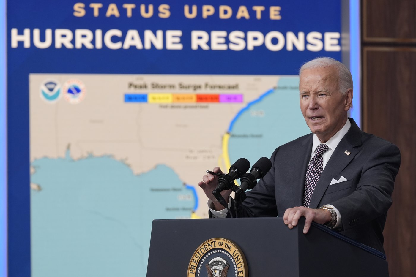 Biden tells Trump to 'get a life, man' and stop storm misinformation | iNFOnews.ca