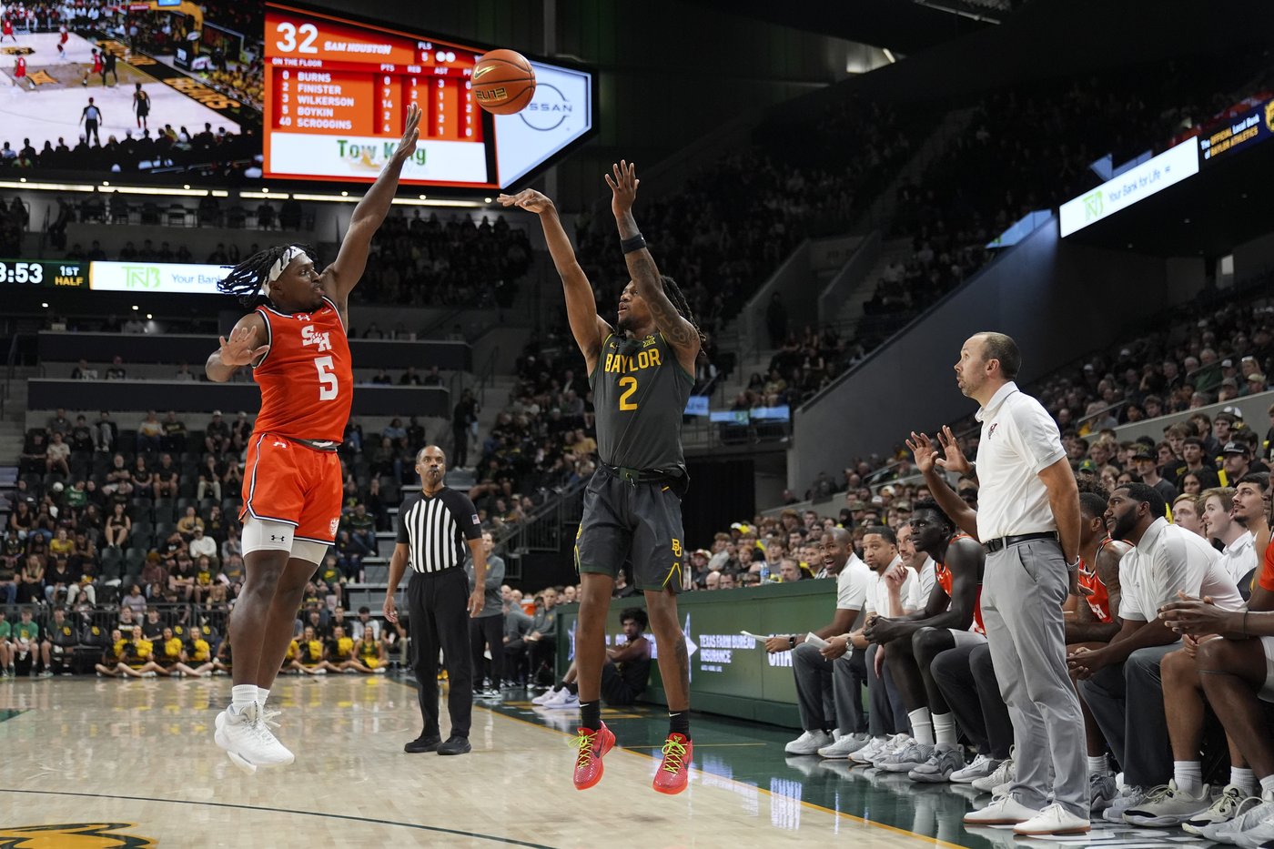No. 12 Baylor has 7 players in double figures in 104-67 win over Sam Houston | iNFOnews.ca