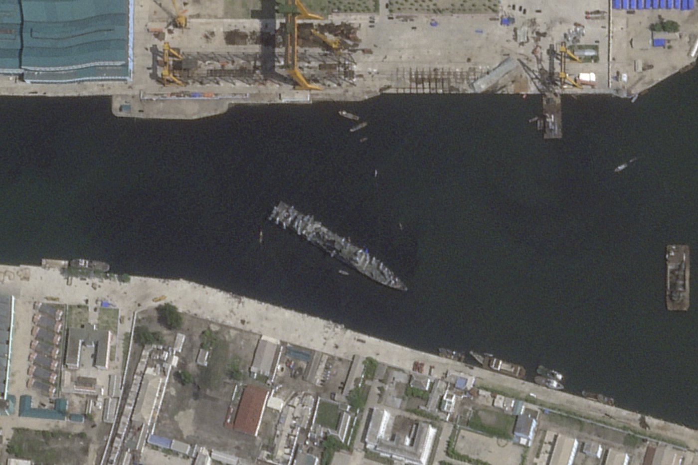 North Korea says it has raised a capsized destroyer upright as it continues repair | iNFOnews.ca