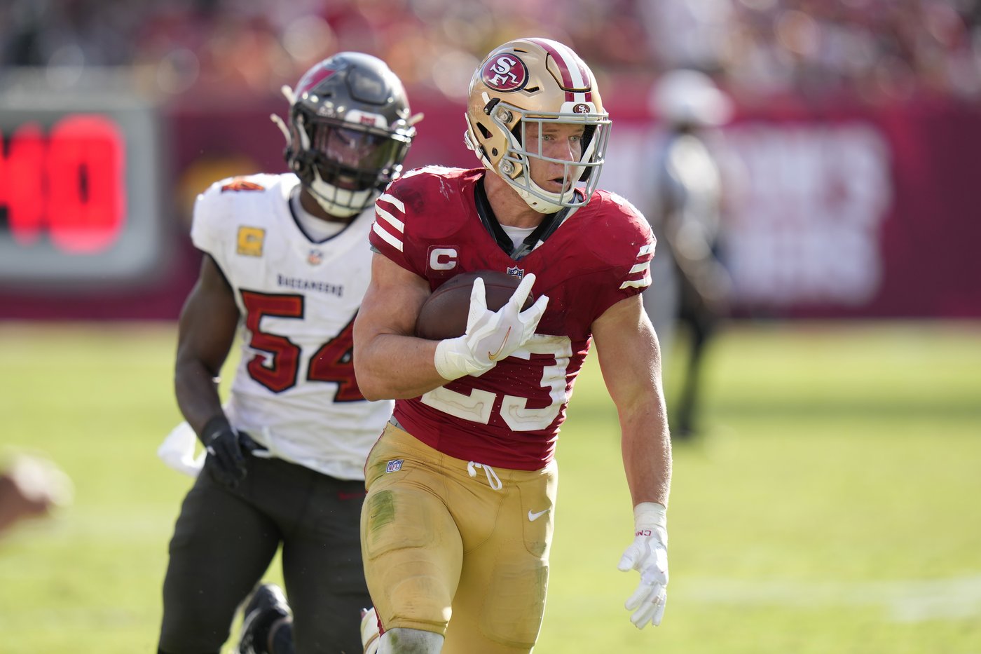 Christian McCaffrey happy to be back on field and making plays to help 49ers win in his season debut | iNFOnews.ca Christian McCaffrey happy to be back on field and making plays to help 49ers win in his season debut | iNFOnews.ca