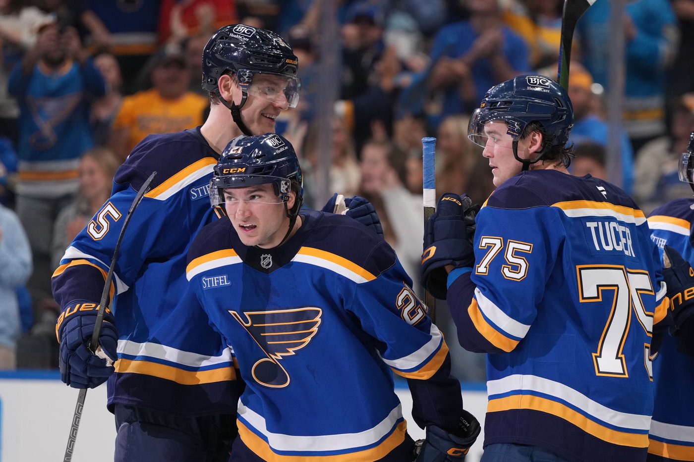 Kyrou, Snuggerud score to back Binnington in the Blues' 3-1 victory over the Stars | iNFOnews.ca Kyrou, Snuggerud score to back Binnington in the Blues' 3-1 victory over the Stars | iNFOnews.ca