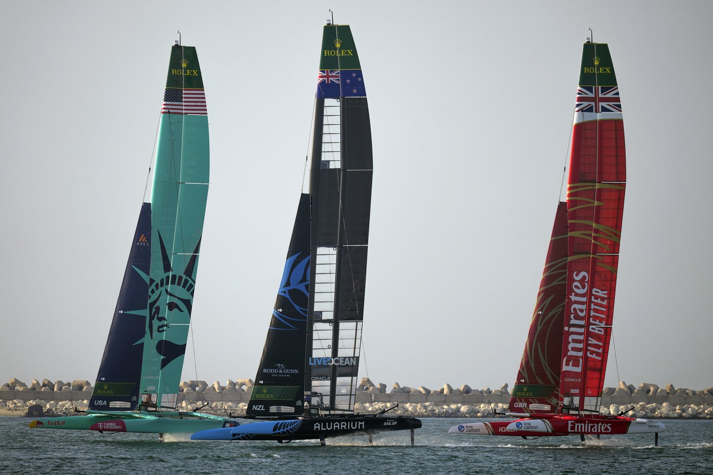 Burling beats the British again, skippering the Black Foils to victory in SailGP's season opener | iNFOnews.ca