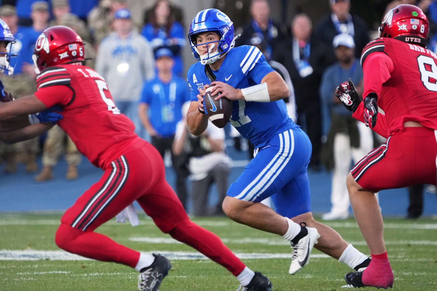 No. 15 BYU edges No. 23 Utah 24-21 for third straight Holy War victory | iNFOnews.ca