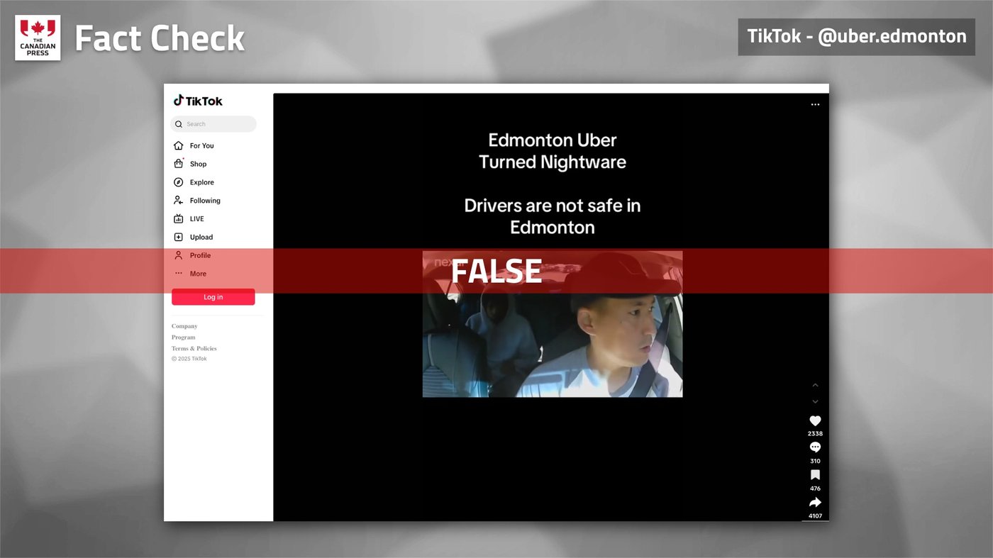 Fact File: Video of supposed attack on Edmonton Uber driver actually filmed in Texas | iNFOnews.ca