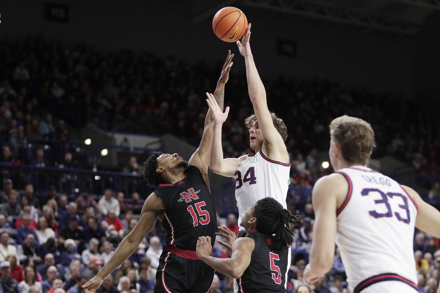 No. 13 Gonzaga pulls away in the 2nd half to beat Nicholls 102-72 | iNFOnews.ca