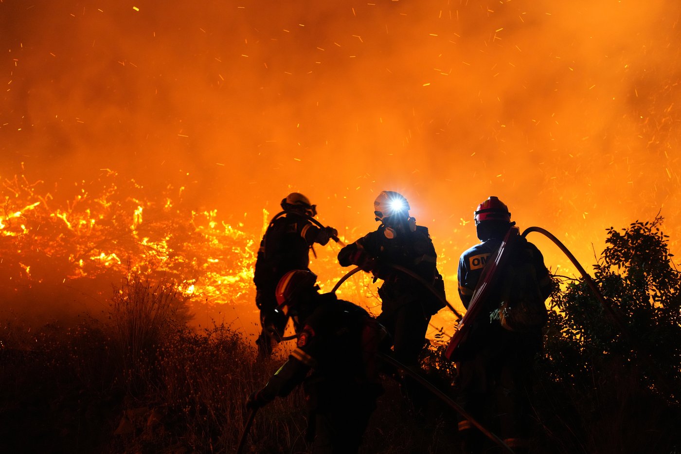 Firefighters battle a wildfire burning out of control on the Greek island of Chios | iNFOnews.ca
