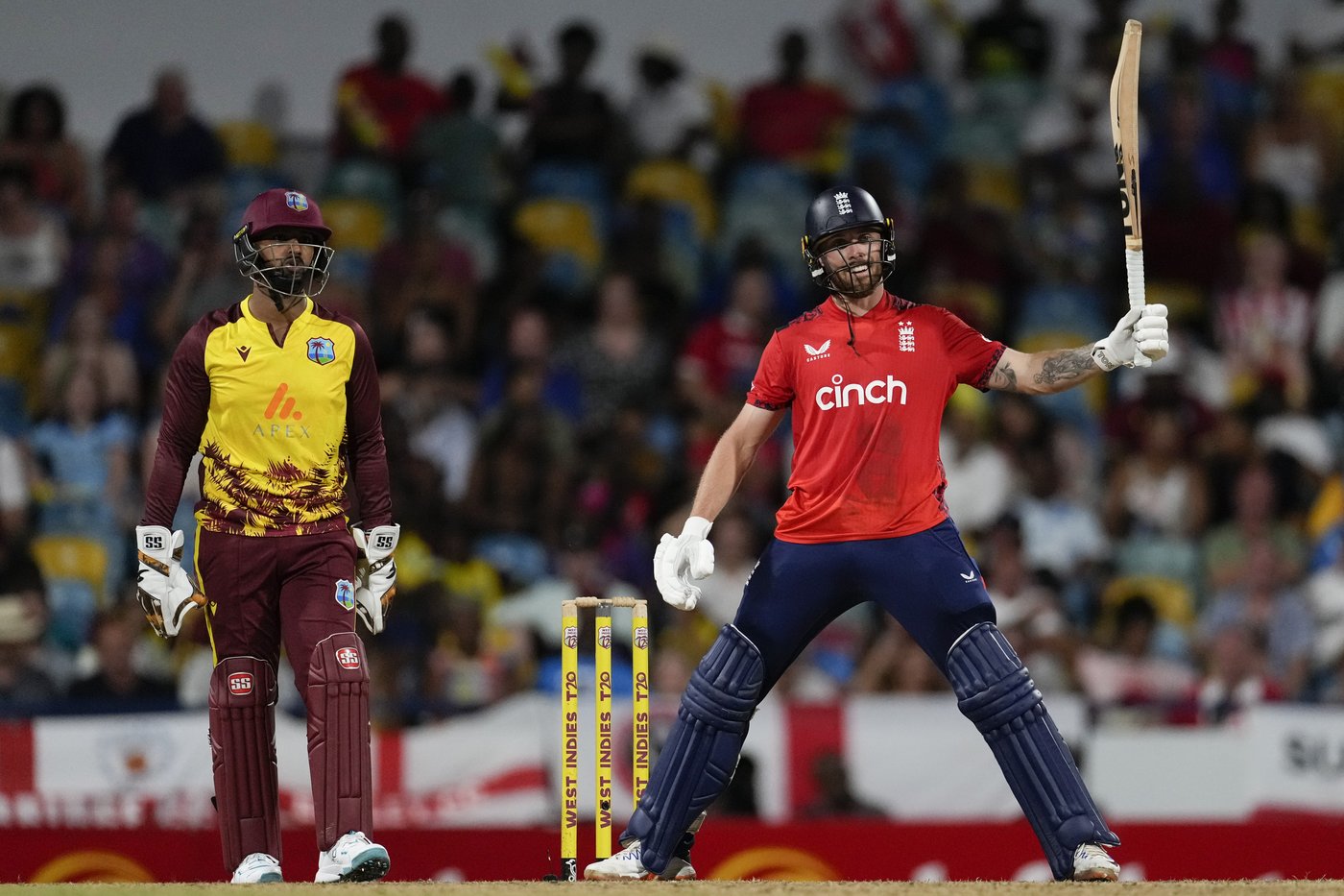Phil Salt blasts England to an 8-wicket win over the West Indies in the 1st T20 | iNFOnews.ca