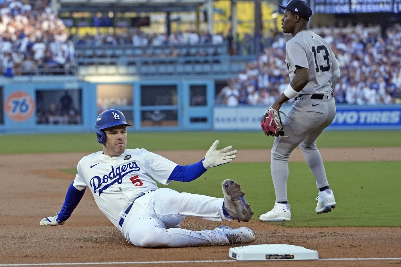Freeman hits 1st game-ending slam in World Series history as Dodgers top Yankees 6-3 in opener | iNFOnews.ca