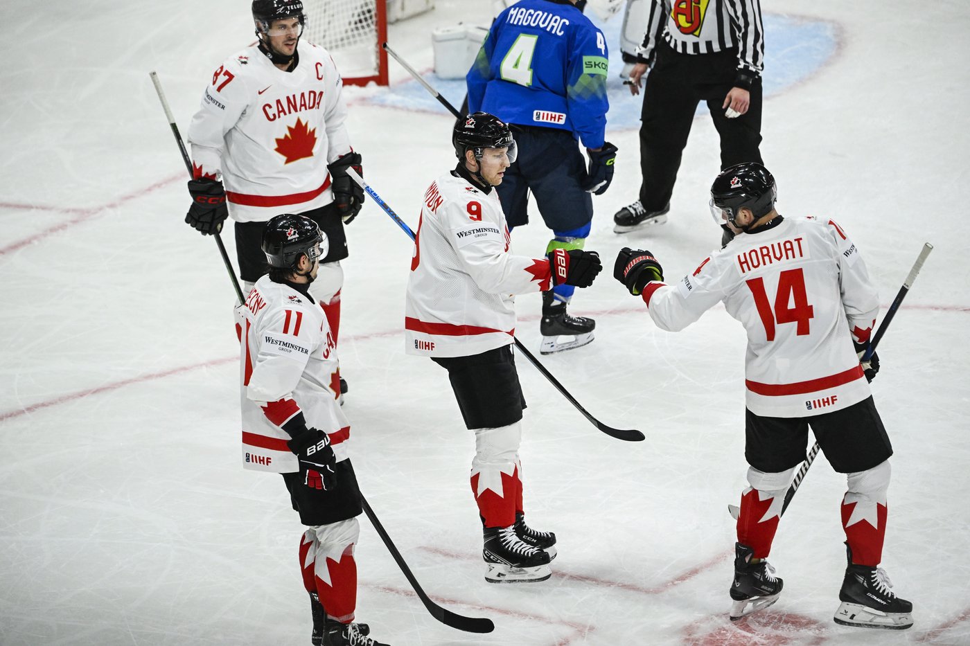 Canada downs Slovenia 4-0 to open world men's hockey championship event | iNFOnews.ca