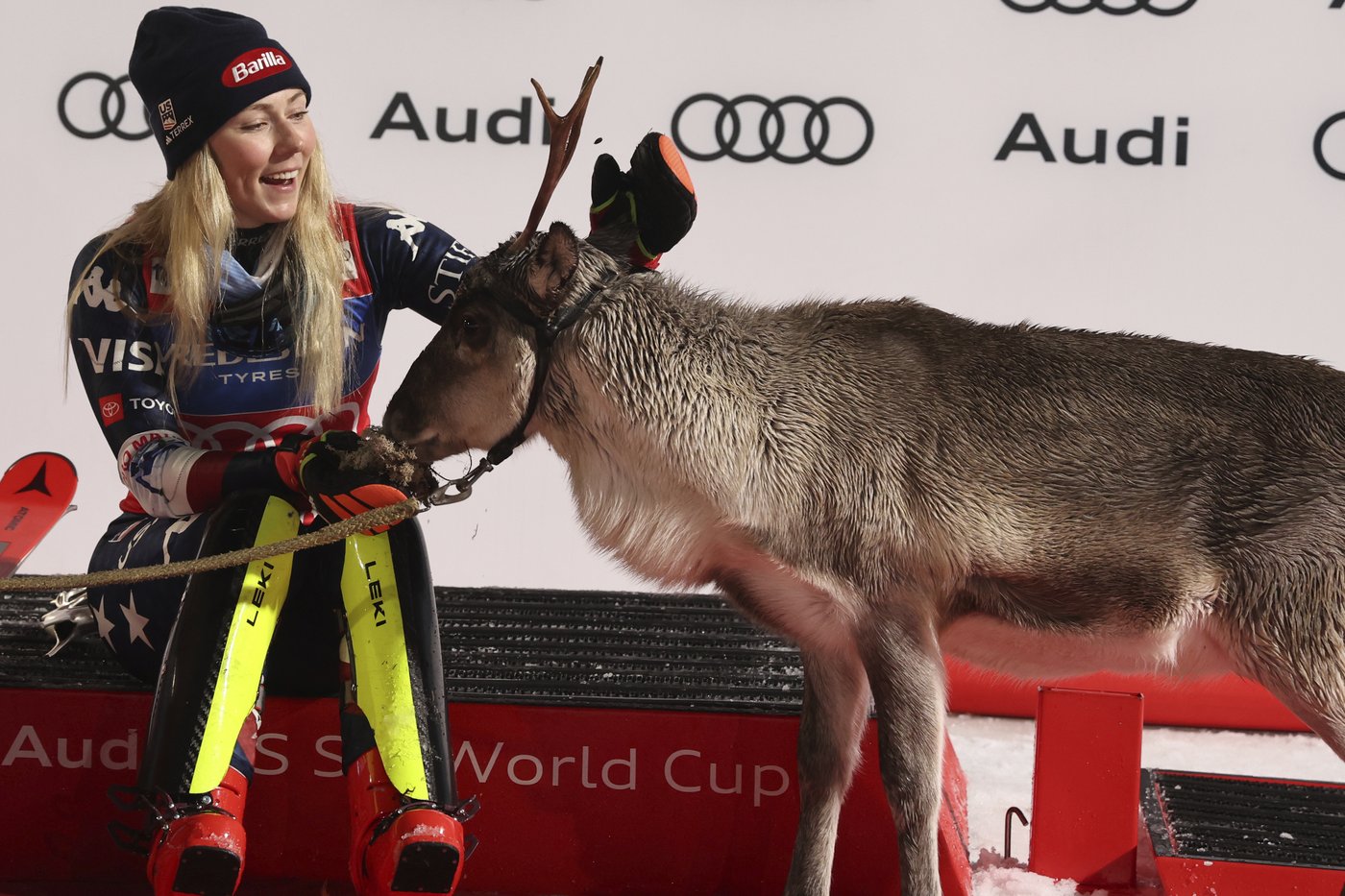 U.S. ski star Shiffrin wins season's first World Cup slalom, Germain 10th | iNFOnews.ca