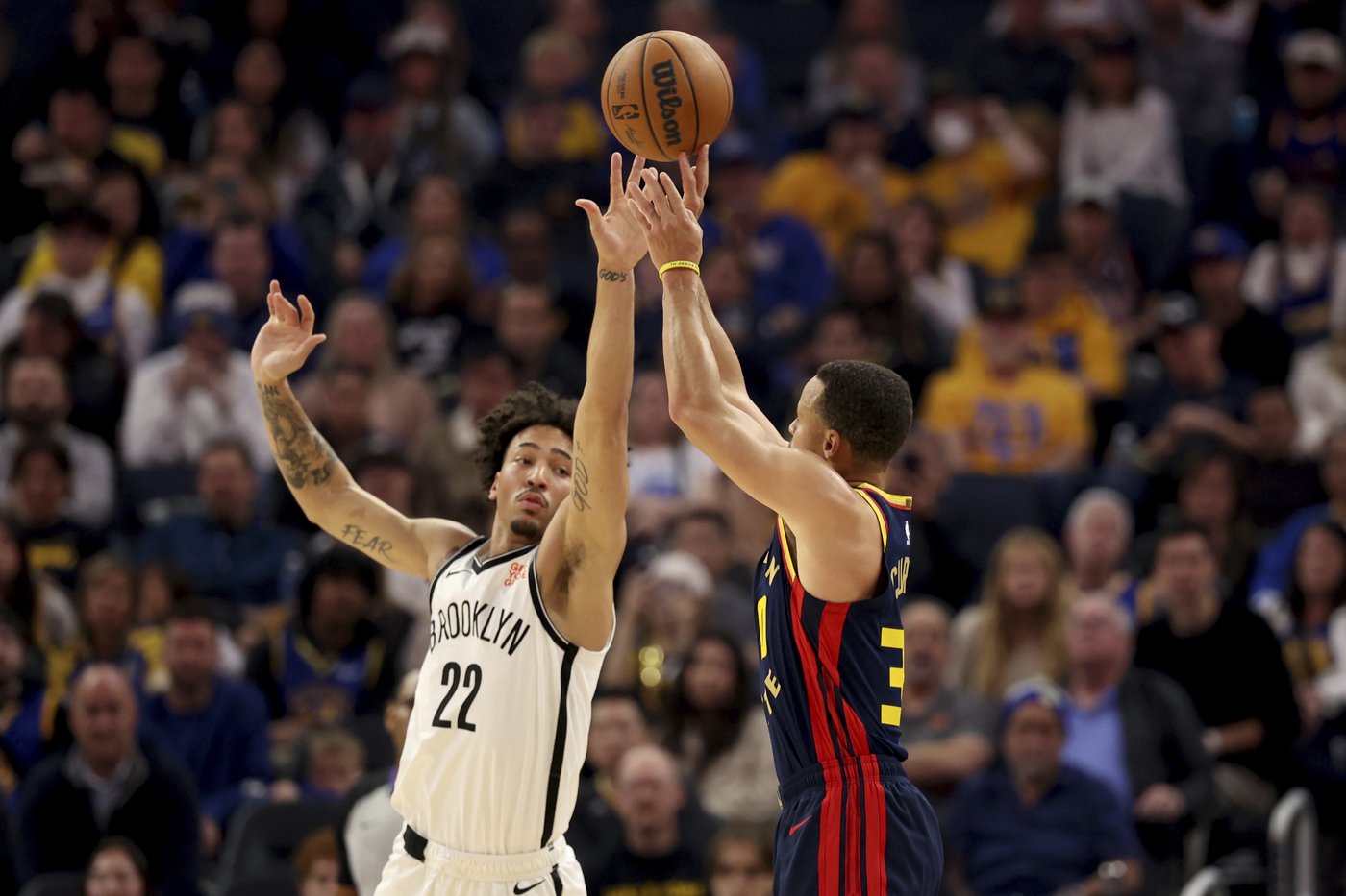 Dennis Schroder leads short-handed Nets back from 18-point deficit to beat Warriors 128-120 | iNFOnews.ca Dennis Schroder leads short-handed Nets back from 18-point deficit to beat Warriors 128-120 | iNFOnews.ca
