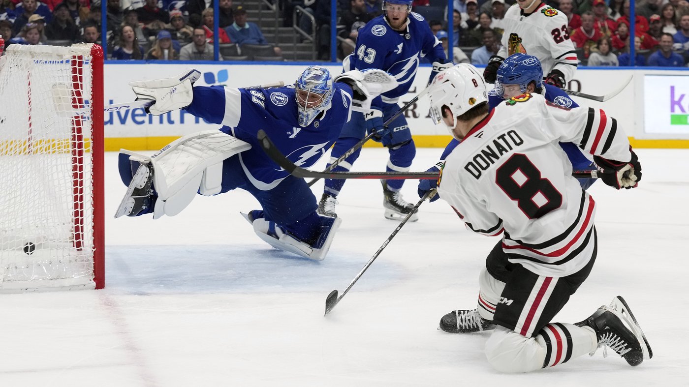 Connor Bedard's spectacular goal sparks Blackhawks to 4-1 win over Lightning | iNFOnews.ca Connor Bedard's spectacular goal sparks Blackhawks to 4-1 win over Lightning | iNFOnews.ca