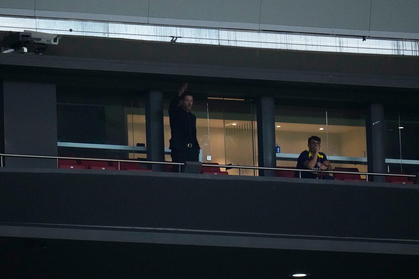 Simeone watches Atletico from stands while serving suspension for Anfield altercation | iNFOnews.ca Simeone watches Atletico from stands while serving suspension for Anfield altercation | iNFOnews.ca