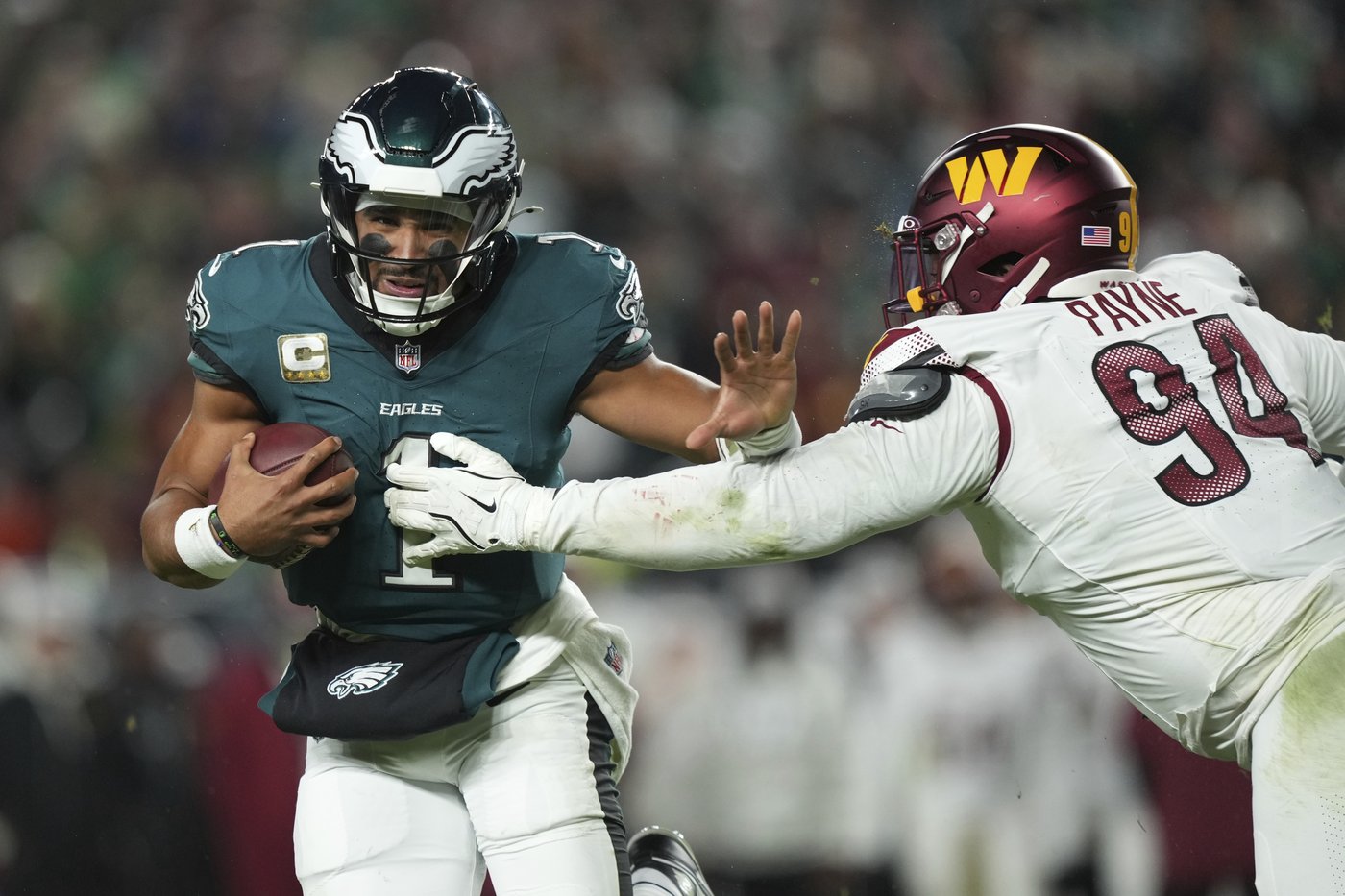 Saquon Barkley runs for 2 TDs, Eagles beat Commanders 26-18 to stretch NFC East lead | iNFOnews.ca Saquon Barkley runs for 2 TDs, Eagles beat Commanders 26-18 to stretch NFC East lead | iNFOnews.ca