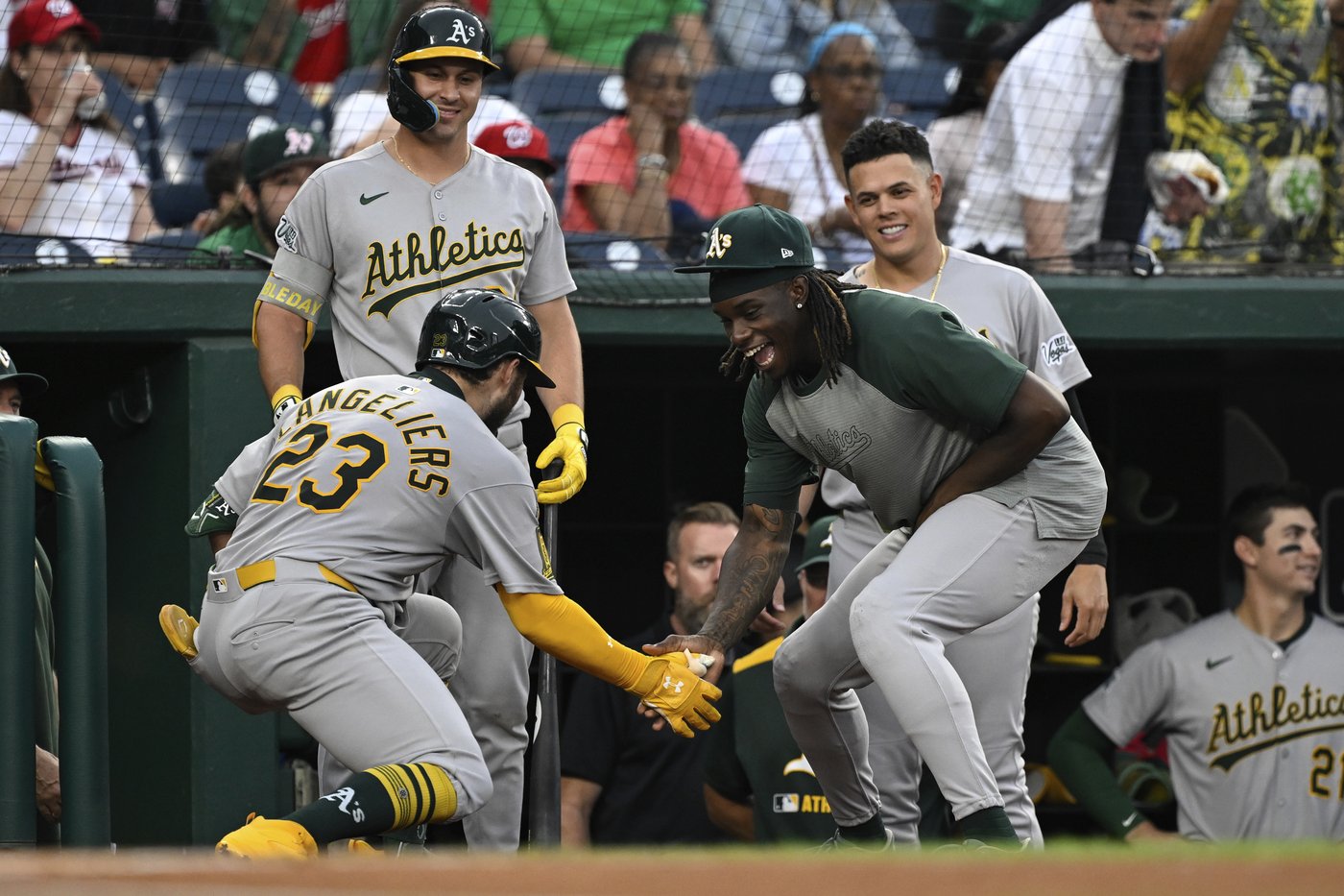 Shea Langeliers homers 3 times as the Athletics beat the Nationals 16-7 | iNFOnews.ca