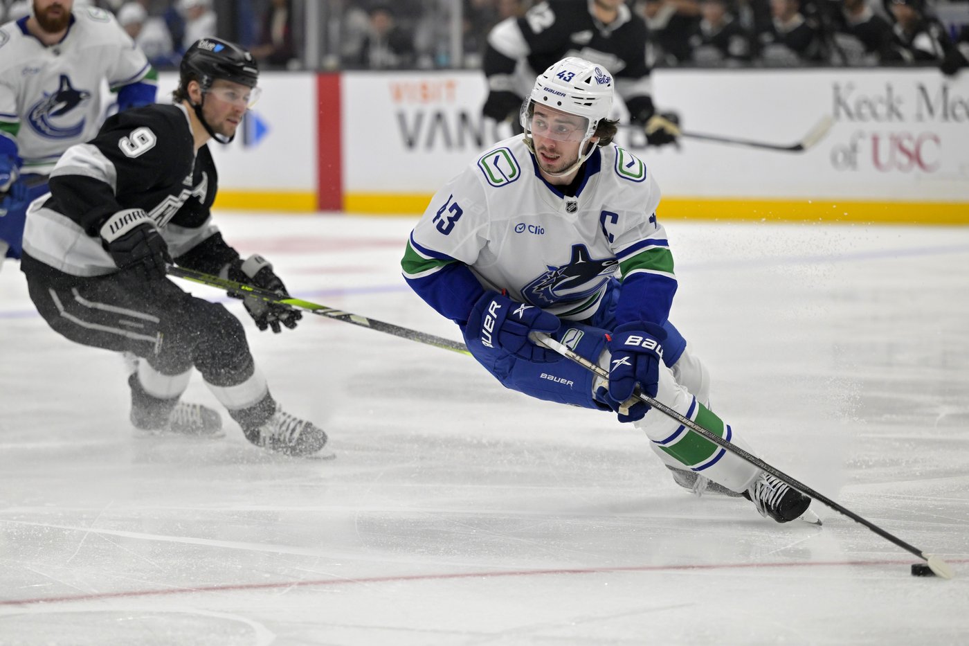 Hughes continues hot streak, Canucks overcome loss of Boeser to beat Kings 4-2 | iNFOnews.ca Hughes continues hot streak, Canucks overcome loss of Boeser to beat Kings 4-2 | iNFOnews.ca