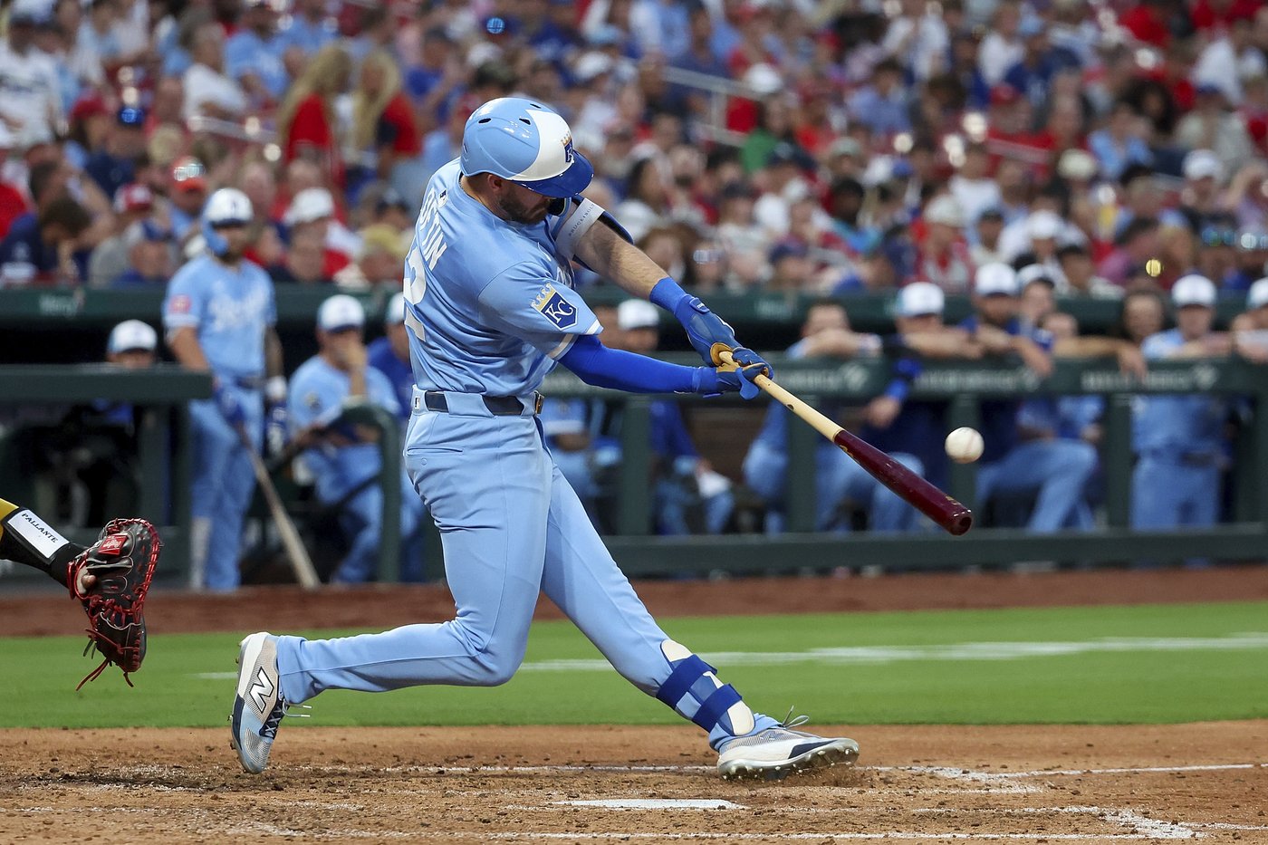 6 run 5th inning rally helps Royals beat Cardinals 10-7 in Jac Caglianone's debut | iNFOnews.ca