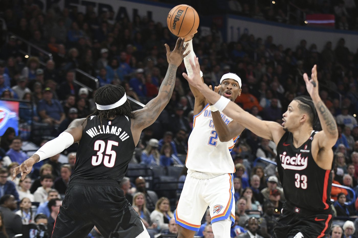 Williams scores 30, Hartenstein has double-double in season debut as Thunder beat Trail Blazers | iNFOnews.ca