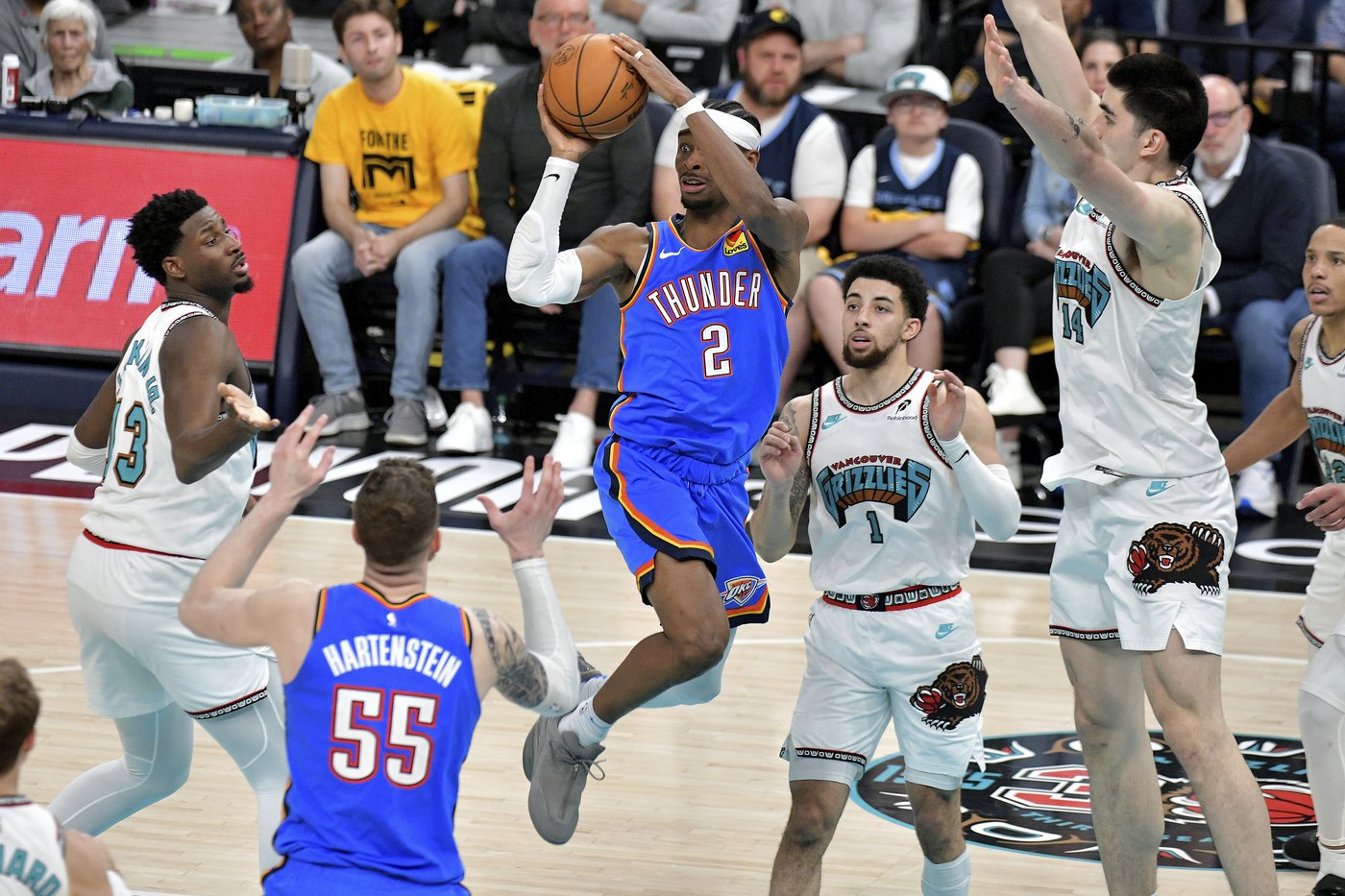 Thunder rally from 29 points down after Morant leaves with injury, top Grizzlies for 3-0 series lead | iNFOnews.ca