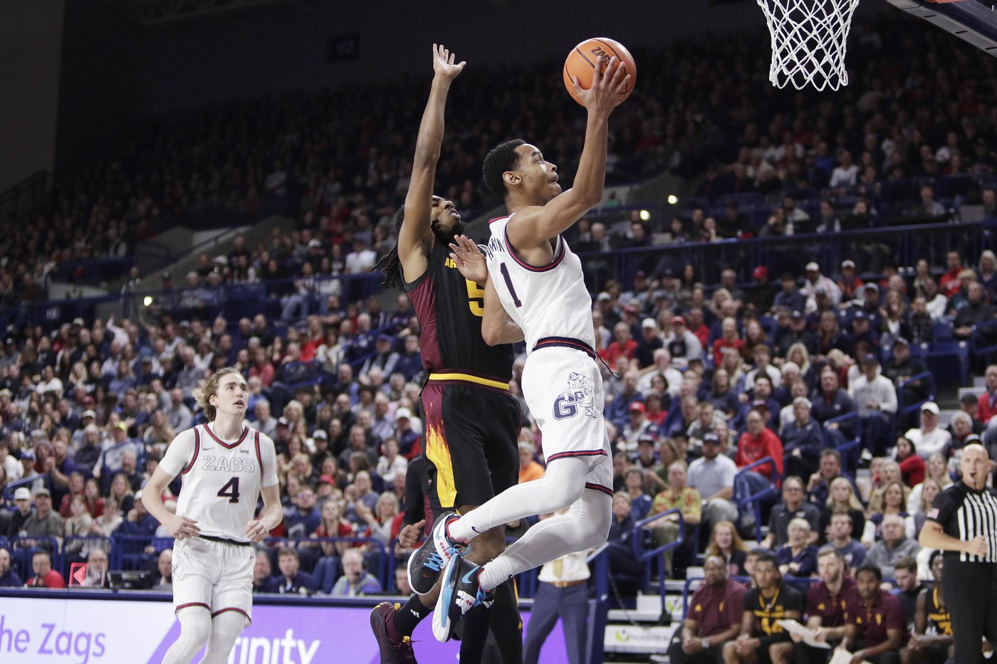 Huff scores 21 off the bench and No. 6 Gonzaga holds off Arizona State 88-80 | iNFOnews.ca Huff scores 21 off the bench and No. 6 Gonzaga holds off Arizona State 88-80 | iNFOnews.ca