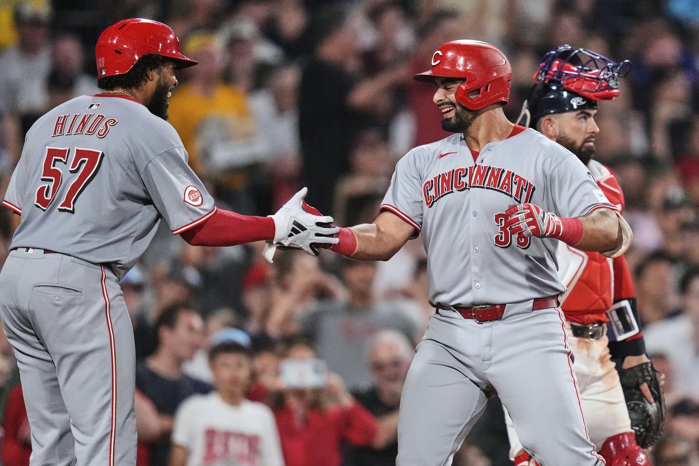 Encarnacion-Strand hits his 1st career grand slam to power Reds' rally to beat Red Sox 8-4 | iNFOnews.ca