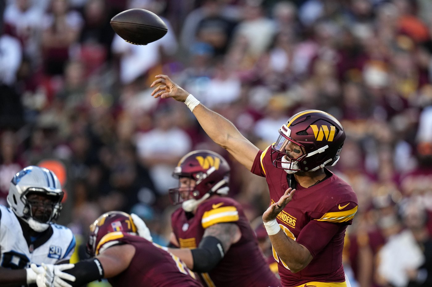 Commanders not missing a beat with Mariota replacing Daniels at QB validates Kingsbury's offense | iNFOnews.ca Commanders not missing a beat with Mariota replacing Daniels at QB validates Kingsbury's offense | iNFOnews.ca