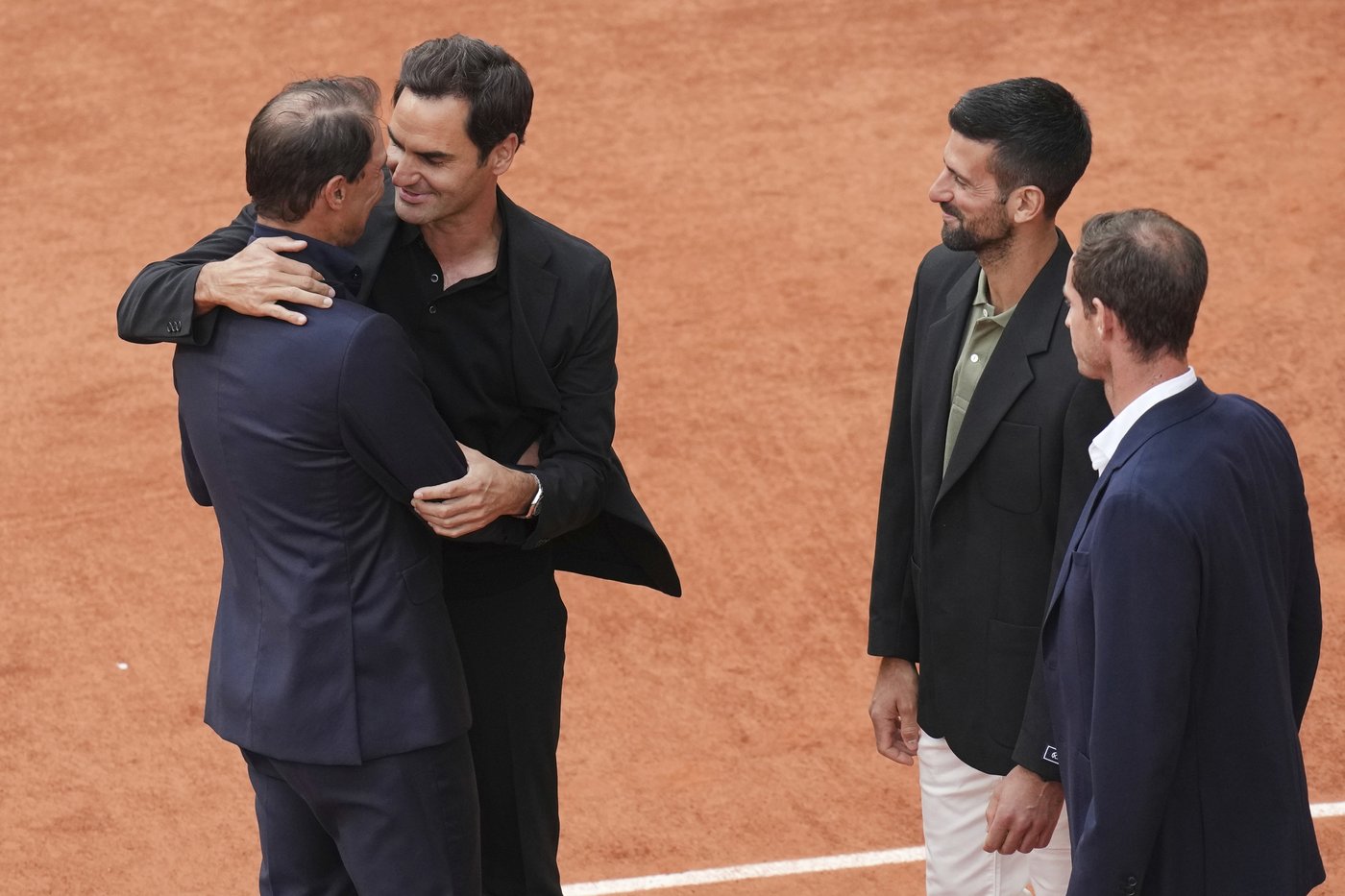 French Open: Roger Federer, Novak Djokovic and Andy Murray join the ceremony for Rafael Nadal | iNFOnews.ca French Open: Roger Federer, Novak Djokovic and Andy Murray join the ceremony for Rafael Nadal | iNFOnews.ca