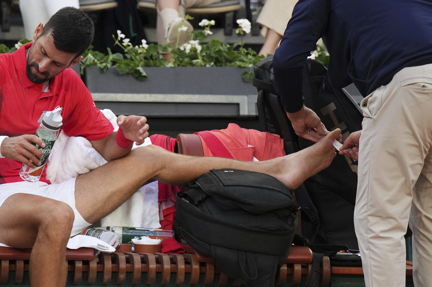 French Open: Novak Djokovic takes a medical timeout for a toe blister in a victory over Moutet | iNFOnews.ca