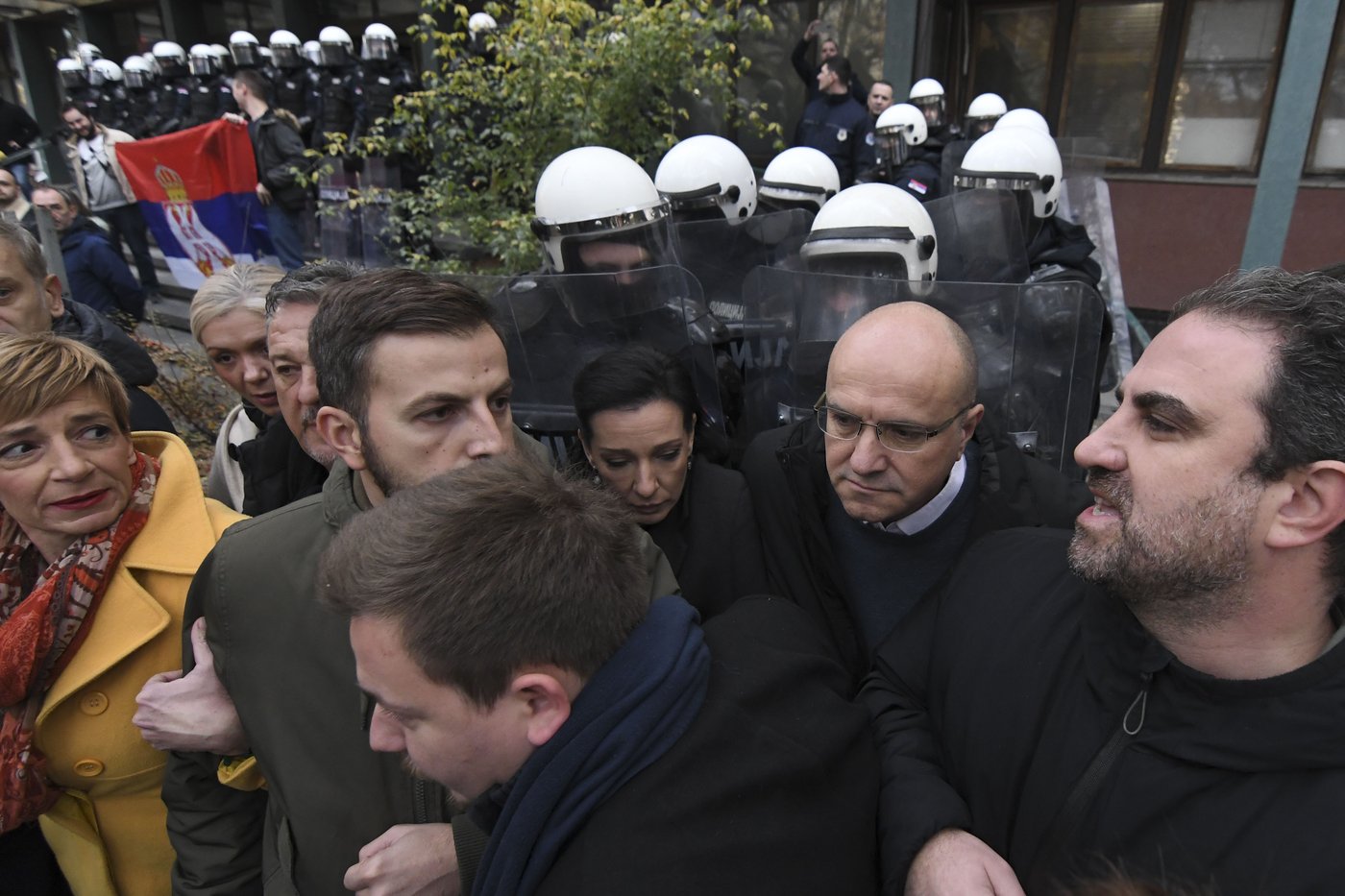 Protesters scuffle with police in Serbia as they demand arrests over a deadly roof collapse | iNFOnews.ca