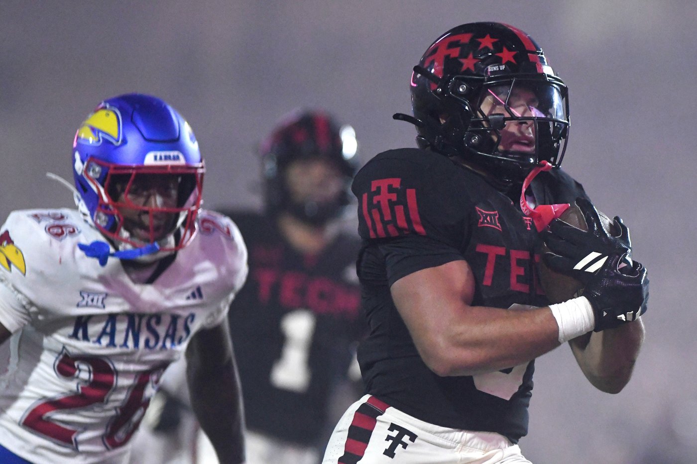 Dickey runs for 263 yards as No. 9 Texas Tech overcomes Morton's injury to beat Kansas | iNFOnews.ca Dickey runs for 263 yards as No. 9 Texas Tech overcomes Morton's injury to beat Kansas | iNFOnews.ca
