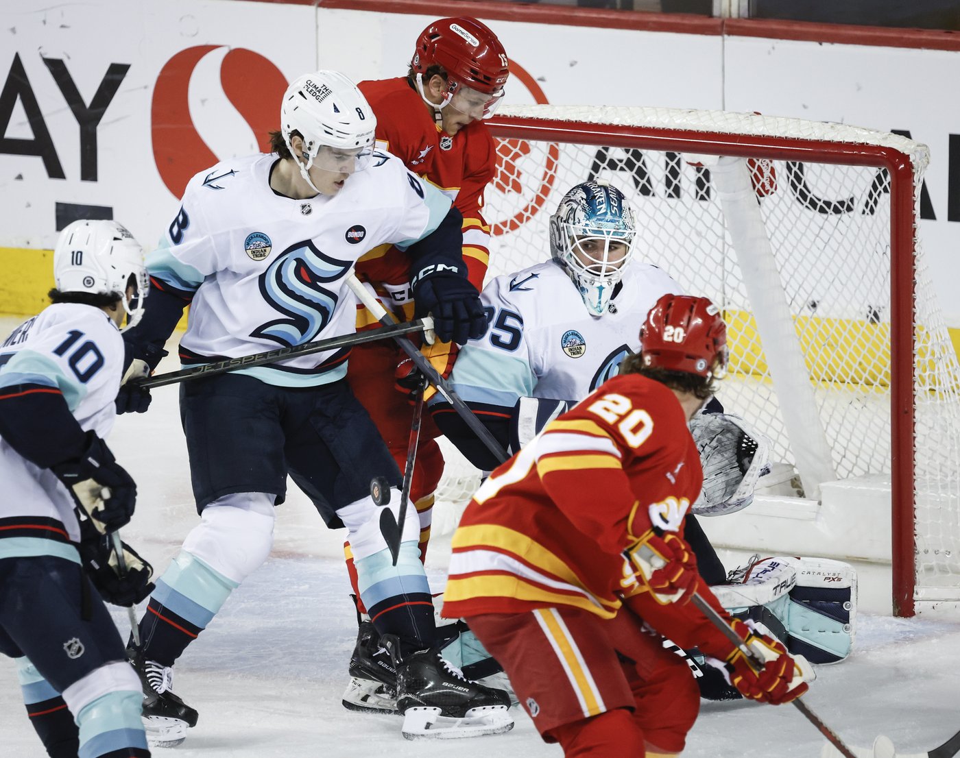 Tired Flames look forward to time off after blowing lead in 3-2 OT loss to Kraken | iNFOnews.ca