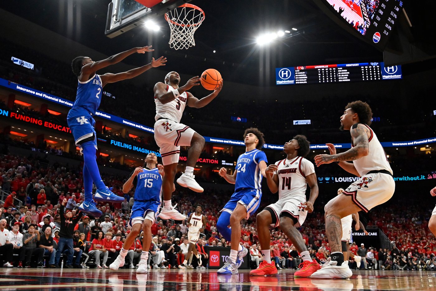 No. 12 Louisville upsets No. 9 Kentucky 96-88 behind Mikel Brown Jr.'s 29 points | iNFOnews.ca