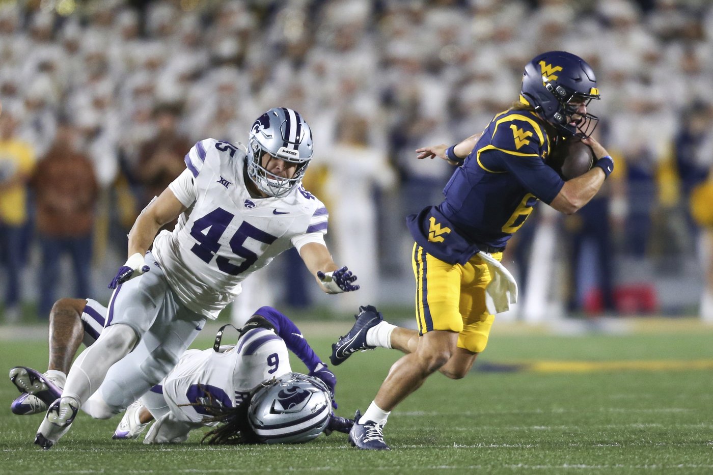 Avery Johnson throws for 3 TDs, Kansas State beats West Virginia 45-18 in road Big 12 test | iNFOnews.ca