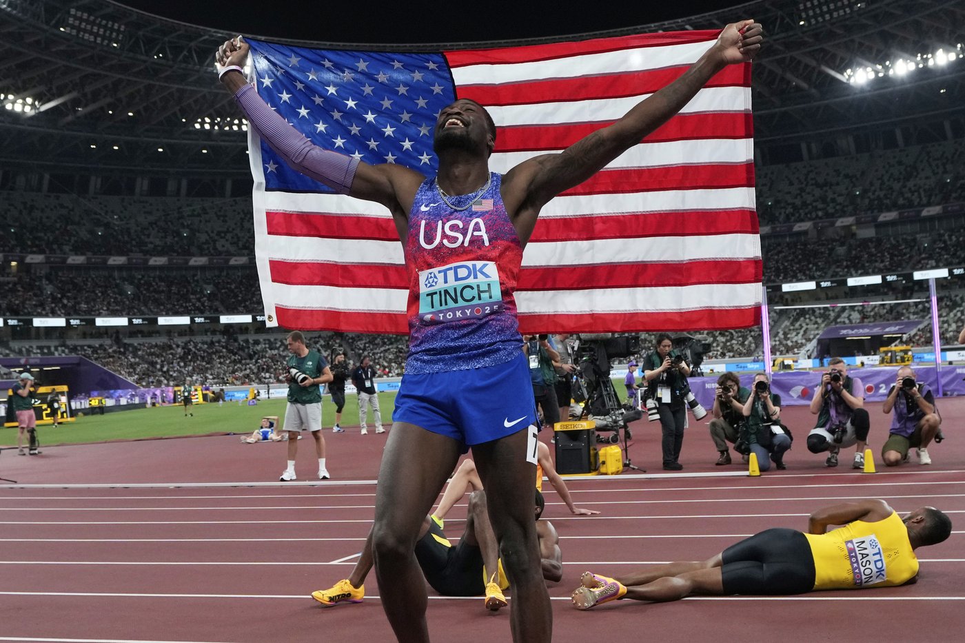 American Cordell Tinch goes from the 'couch' to gold medalist in the track and field worlds | iNFOnews.ca American Cordell Tinch goes from the 'couch' to gold medalist in the track and field worlds | iNFOnews.ca