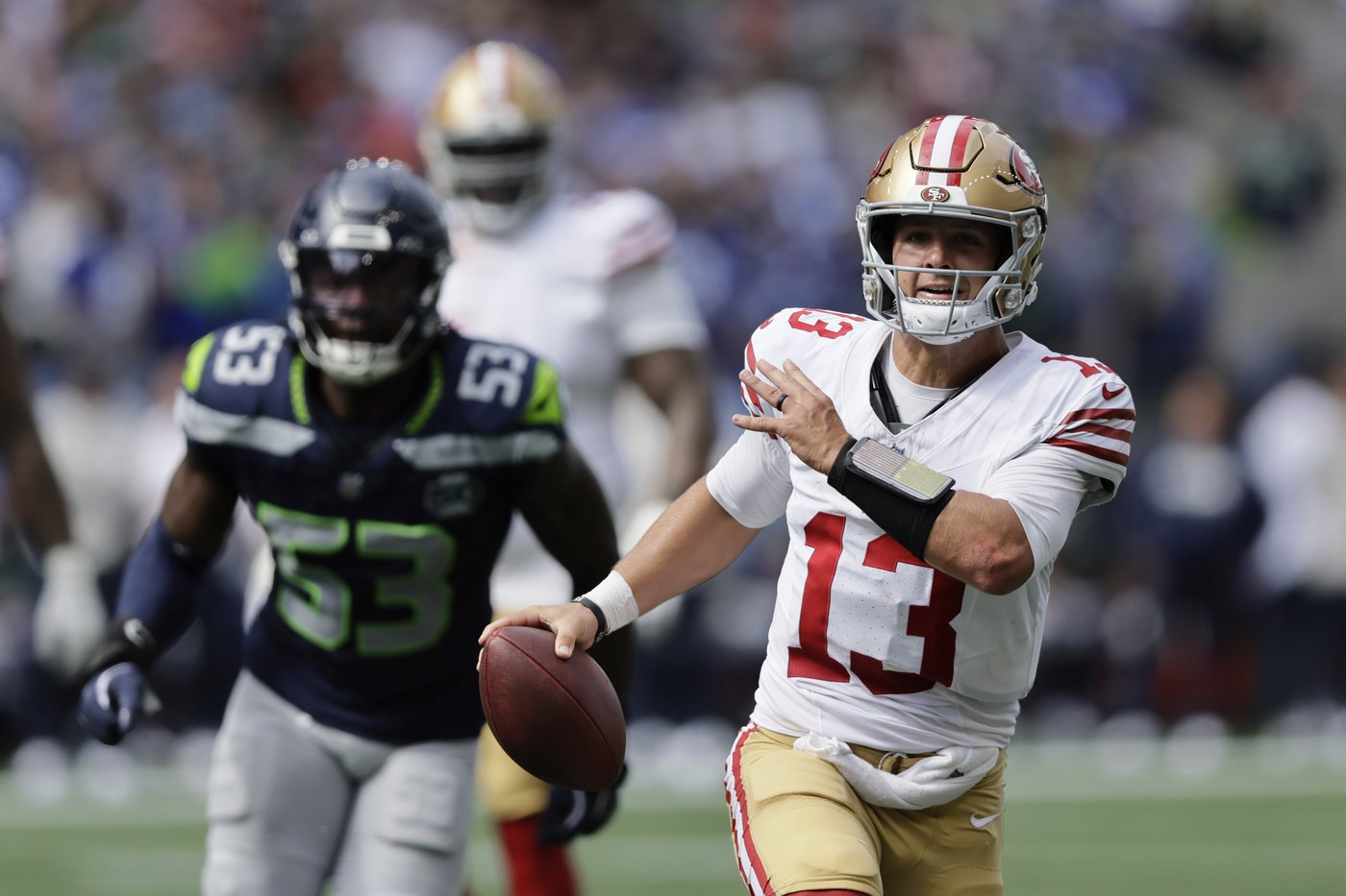 Brock Purdy practices again, calls toe injury 'day to day' ahead of 49ers' home opener | iNFOnews.ca Brock Purdy practices again, calls toe injury 'day to day' ahead of 49ers' home opener | iNFOnews.ca
