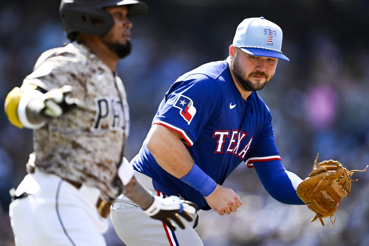 Rangers 1B Jake Burger goes on the injured list for 2nd time this season | iNFOnews.ca Rangers 1B Jake Burger goes on the injured list for 2nd time this season | iNFOnews.ca