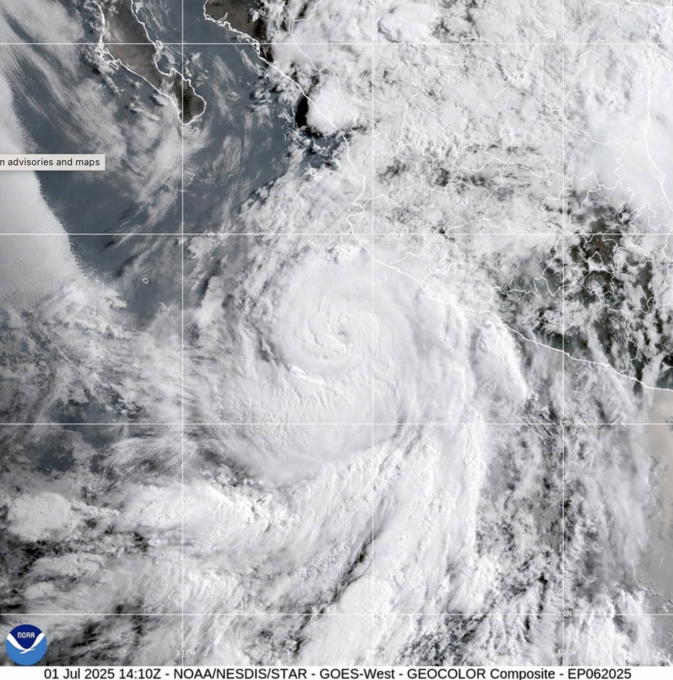 Hurricane Flossie weakens to Category 1 off Mexico's Pacific coast | iNFOnews.ca