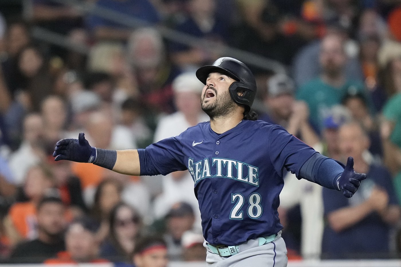 Suárez homers and Woo exits after 5 innings as Mariners beat Astros 4-0 to take over 1st in AL West | iNFOnews.ca Suárez homers and Woo exits after 5 innings as Mariners beat Astros 4-0 to take over 1st in AL West | iNFOnews.ca