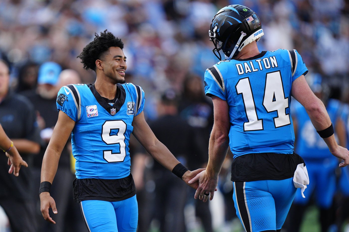 Panthers sticking with Andy Dalton at quarterback even after 2 interceptions in loss to Falcons | iNFOnews.ca Panthers sticking with Andy Dalton at quarterback even after 2 interceptions in loss to Falcons | iNFOnews.ca