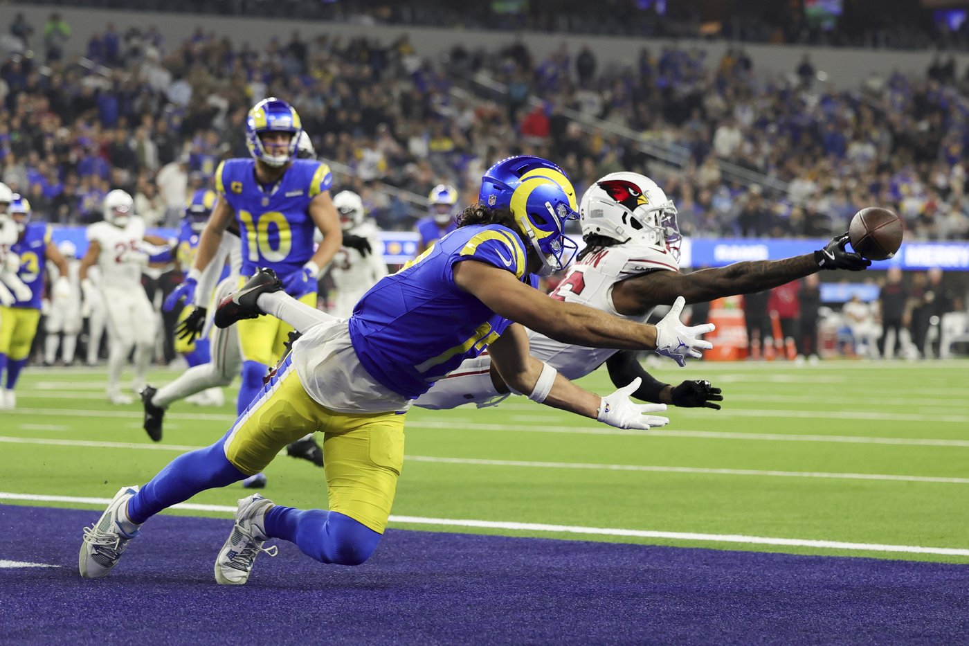 Ahkello Witherspoon makes last-minute interception to preserve Rams' 13-9 win over Arizona | iNFOnews.ca Ahkello Witherspoon makes last-minute interception to preserve Rams' 13-9 win over Arizona | iNFOnews.ca