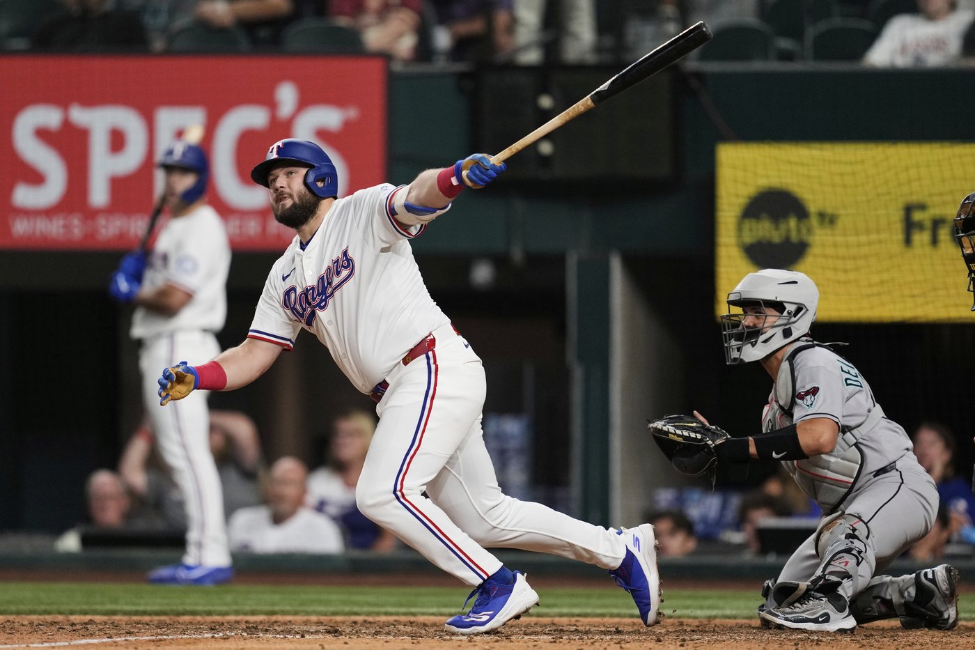 Rangers 1B Jake Burger heading to Texas for tests on sore left wrist, will miss 2 or 3 games | iNFOnews.ca Rangers 1B Jake Burger heading to Texas for tests on sore left wrist, will miss 2 or 3 games | iNFOnews.ca