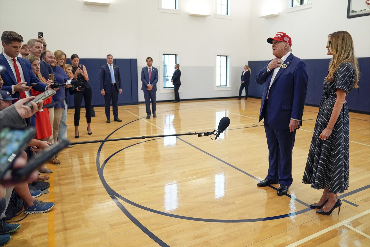 Trump snaps at reporter when asked about abortion: 'Stop talking about it' | iNFOnews.ca