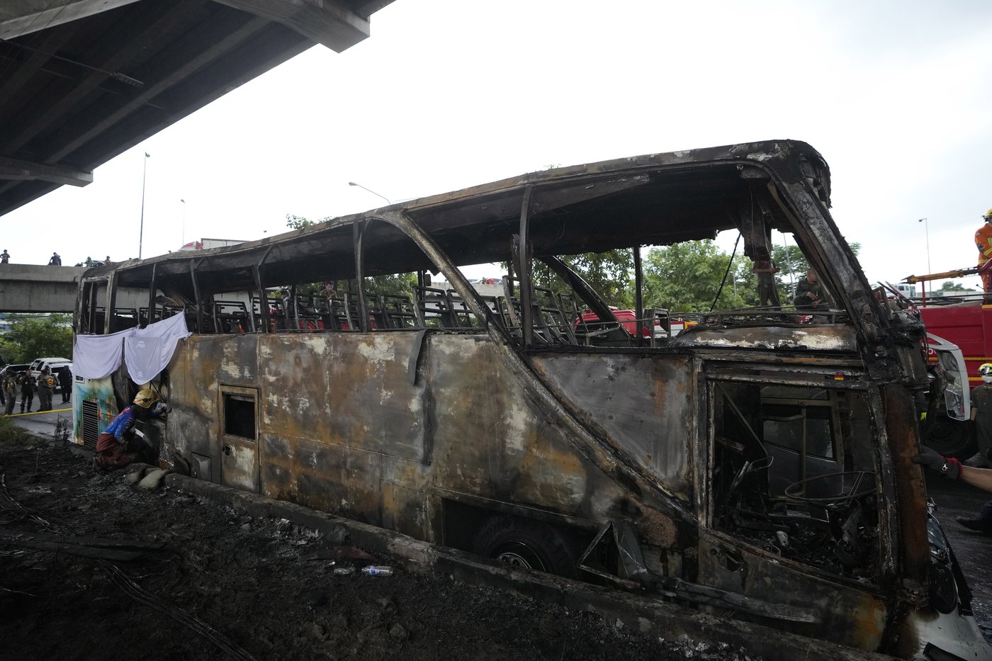 Operator of a Thai bus that caught fire and killed 23 is charged, as investigators suspect gas leak | iNFOnews.ca Operator of a Thai bus that caught fire and killed 23 is charged, as investigators suspect gas leak | iNFOnews.ca