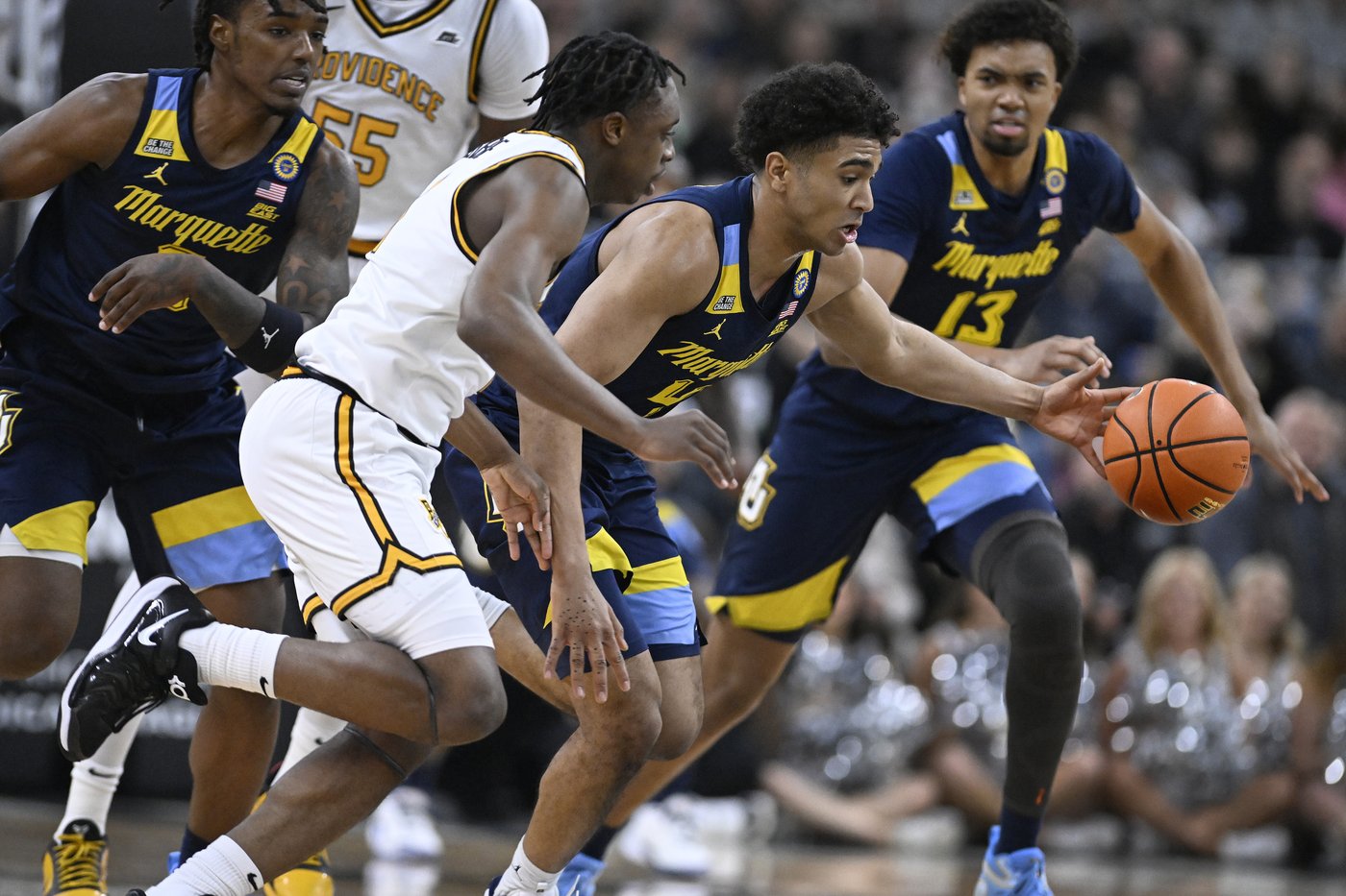 Kam Jones had 18 points and 10 assists to No. 8 Marquette to a 78-50 win over Providence | iNFOnews.ca Kam Jones had 18 points and 10 assists to No. 8 Marquette to a 78-50 win over Providence | iNFOnews.ca